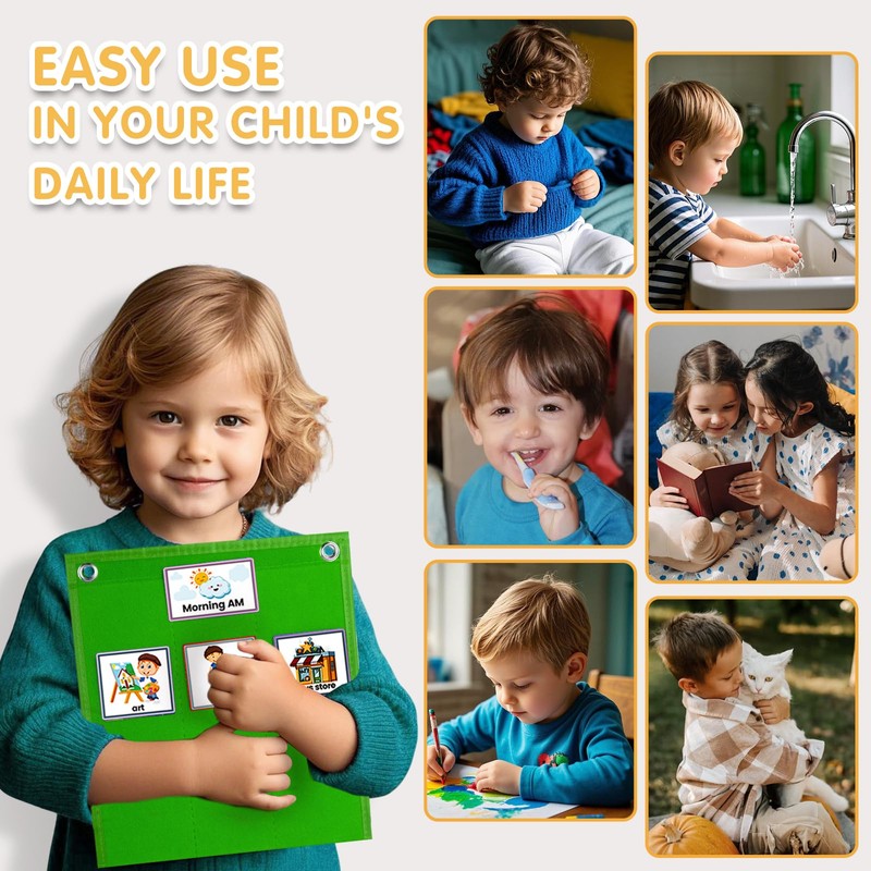 ALSLEA Visual Schedule for Kids with Autism Chore Chart for