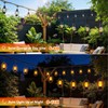 Zeiliuled Solar Flame String Lights, 21FT Solar String Lights Outdoor