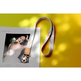 DQL marble keychain thick lanyard, lanyards for men, marble lanyard, keychain lanyard for women neck keychain, lanyard marble, White Marble, White Marble, Neck Lanyard