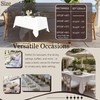 12 Pack White Tablecloths for Rectangle Tables, 60 x 126