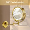 GURUN 8.5" Plug-in Magnifying Makeup Mirror with 3 Tones Dimmable