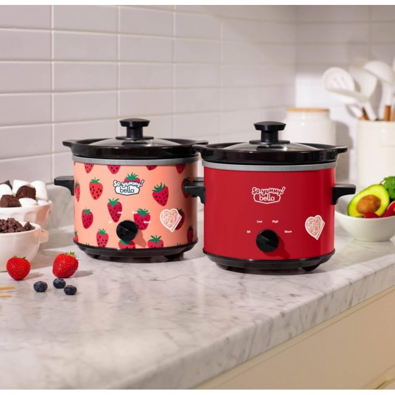 So Yummy by bella 2.0qt Twin Set Slow Cooker Red