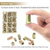 Kindroufly 146 Pieces 1/4"-20, 5/16"-18, 3/8"-16 Threaded Inserts, Nut Inserts,