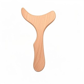 NOIAFZY 1PC Ergonomic Fish Tail Shaped Wooden Massage Tool for Full Body Muscle Relaxation