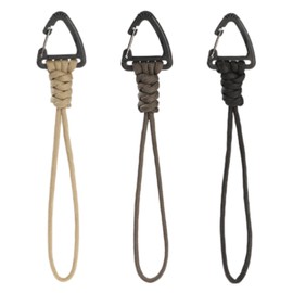 Space fire Paracord Lanyard Carabiner Camping Outdoor (Quick Hang Hook) (Short)