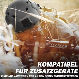 LOOGU Tactical Helmet Fast BJ Airsoft Helmet Ops Core Protective Helmet with Pads and Side Rails Crash Helmet for Leisure Outdoor Paintball Combat Helmet Combat Helmet Top Helmet
