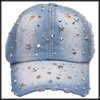 White Fang CA665 Women's Destroyed Star Pattern Hat, Sports, Running,
