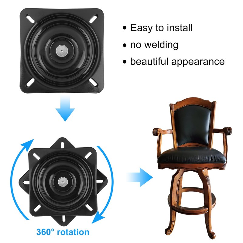 GENHAKON 6 PCS 6.25 Inch Seat Swivel, Swivel Plate Bar