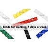 Rayson CR198M-100 Plastic Binding Combs 5/16in. 19-Ring, 40-Sheet Capacity, Colorful