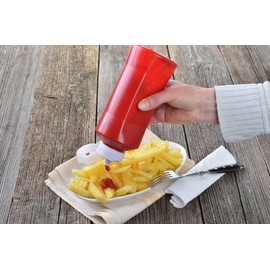 GRÄWE® Quetschflasche Ketchupspender 600 ml aus Kunststoff