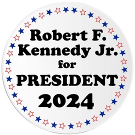 Robert F. Kennedy Jr. for President 2024-3 Pack Circle Stickers 3 Inch