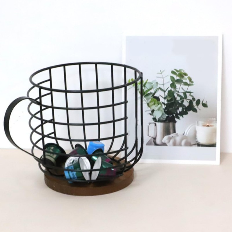 Futihana Coffee Filter Holder with Lid, Coffee Filters Storage, Wooden