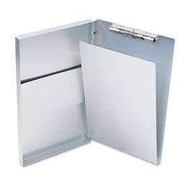 Saunders 10519 Snapak Aluminum Side-Open Forms Folder 1/2-Inch Clip 8 1/2 x 14 Sheets Silver