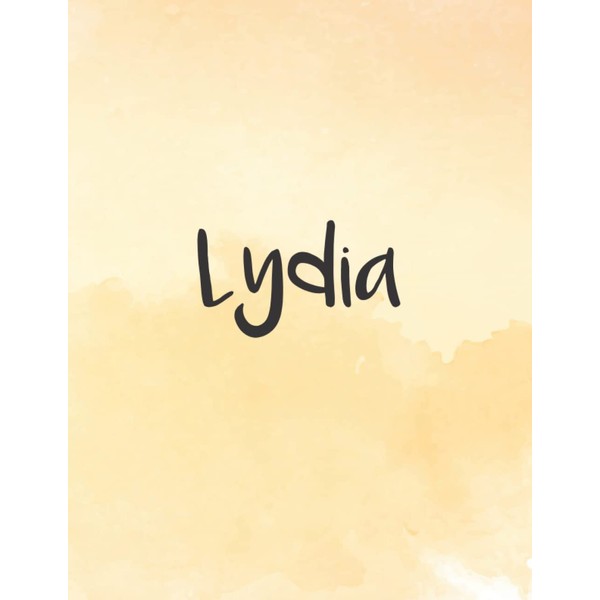 Lydia: Dot Grid Notebook 8.5 x 11| For Graphing Pad,