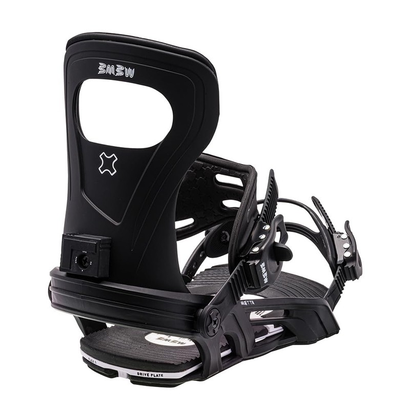 Bent Metal Metta Womens Snowboard Bindings, M, Black
