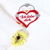 Abc Casa “ Ich Liebe Dich” [German Text] Hand Towel,