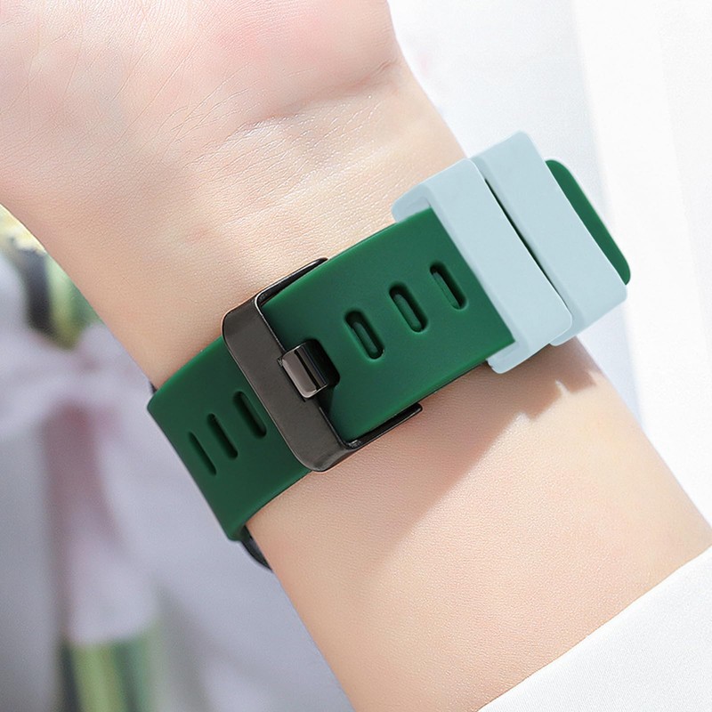 Honbay 4PCS 18mm Rubber Replacement Watch Band Loops Silicone Watch