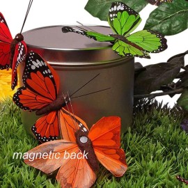 Papermart Fake Monarch Butterfly - 3-1/4x2-1/4in. - Assorted Colors - 12 Pcs (pm60910302)