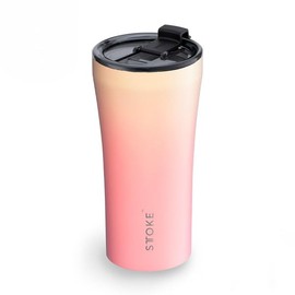 Sttoke Leakproof Lid Shatterproof Tumbler, Sunset Peach, 6.9-inch Height, 16 oz