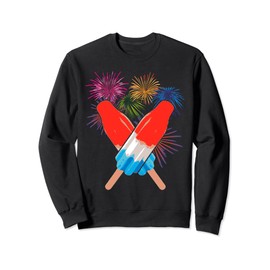 Memorial Day 4th of July Holiday Patriotic Rocket Pop Sweatshirt