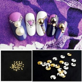 Nail Charm Nail Stud Half Ball (WB80162) / 네일 반참 네일참 네일스터드 반볼 (WB80162)
