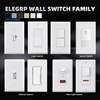 ELEGRP Single Pole Toggle Light Switch with Plate, 15 Amp,