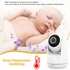 5in Baby Monitor with Camera and Audio Remote PTZ Night