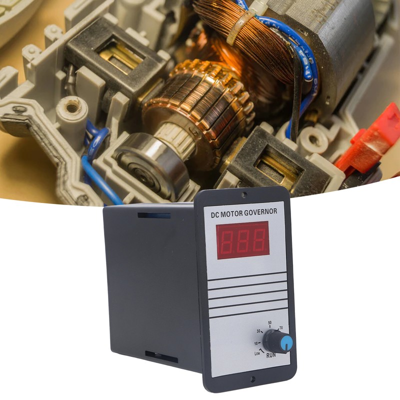 DC Motor Speed Regulator Digital Display ABS Dustproof Shell Adjustable