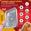 G4GADGET 25 Pack Large Aluminium Foil Trays (32x22x3 cm) -