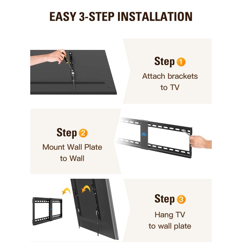 Mounting Dream UL Listed Tilt TV Wall Mount for 42-84