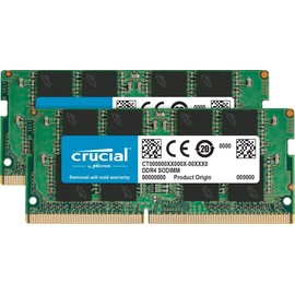 Crucial Memory Bundle with 32GB (2 x 16GB) DDR4 PC4-21300 2666MHz SODIMM (CT2K16G4SFD8266) Compatible with Latitude 5500, 5580, 5590, 5591, 7200, 7280, 7290, 7300, 7390, 7400, 7480, 7490