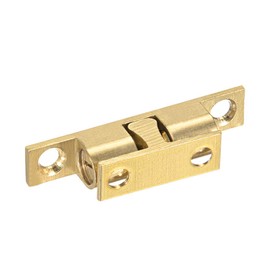 sourcingmap Cabinet Door Closet Brass Double Ball Catch Tension Latch 42mm Length Gold Tone 2pcs