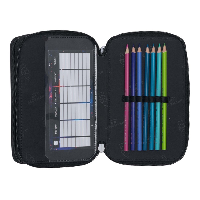 Beckmann Ninja Elements 3 Compartment Pencil Case, Ninja Elements, Pencil