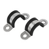 sourcingmap 18mm U Clips EPDM Rubber Lined Mounting Brackets Clamps