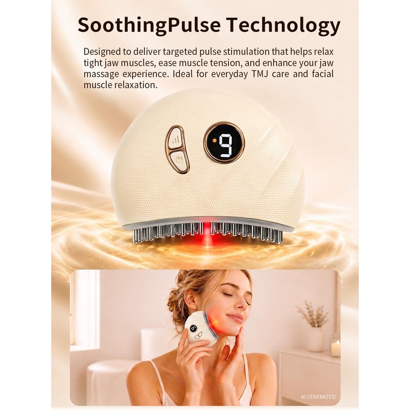TMJ Relief Massager for Jaw Tension, Neck Pain & Clenching