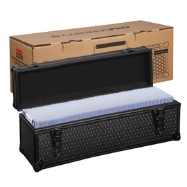 Game Card Storage Case | Designed for Top-loaders Fits 400+ (35pt), Boulder Boxes, One-Touch & Deck Box 100+ | Strong Protection | Lockable Box | Hard Case | Fits All Standard TGC Trading Cards