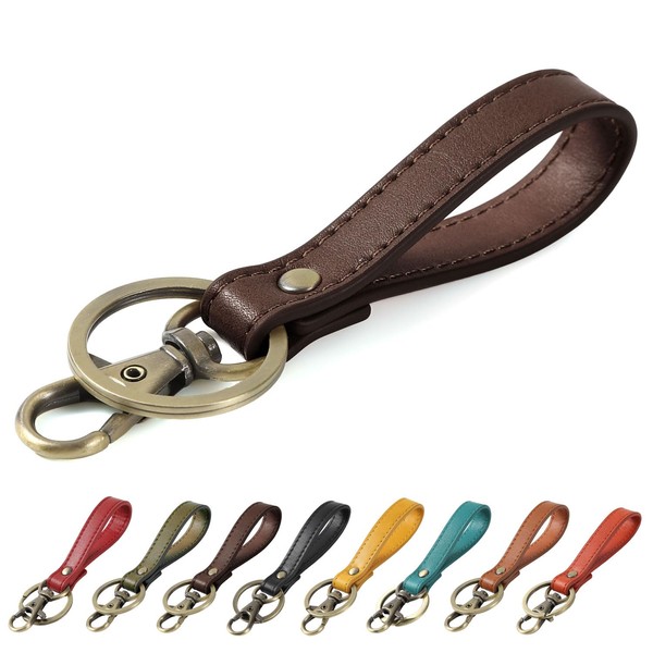 CIBOLA Premium Cowhide Leather Strap, Key Holder, Genuine Leather, Mini