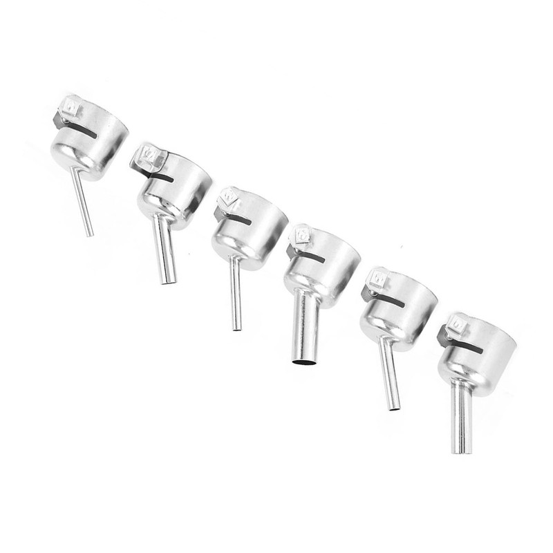 6Pcs Oblique Nozzle 850 for Hot Air Gun Soldering Desoldering