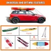 MeeFar Universal Car Soft Roof Rack Pads Luggage Carrier System