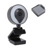 Webcam Full HD Computer Live Recording Touch Dimming Camera with