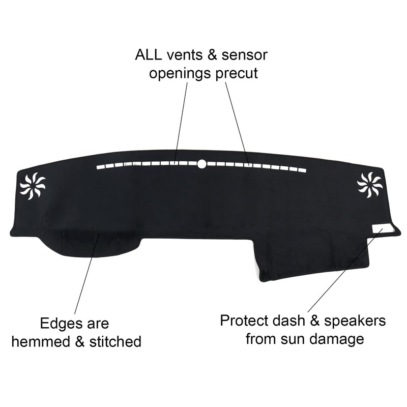 BILOPER Dash Cover for Toyota 4Runner 2010-2024 Accessories Flannel Dashboard