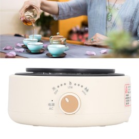 Electric Hot Plate, 360 Deg Heating Countertop Single Portable Electric Stove Multifunction Efficient Safe Compact Stove 2 Level Temperature Setting for Home Dorm Office