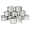 Small tin cans with lid, round metal cans with lid,