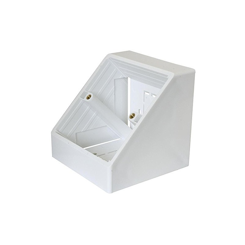 CONEC2, Angled Surface BACKBOX, 1 Gang, Wall Plates and Floor