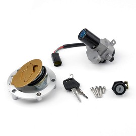 Areyourshop Motorcycle Ignition Switch with Key, Ignition Switch Lock Key Fuel Gas Cap Key Set fits for Ducati ST3 2003-2007, 1198 2007-2013, 848 2008-2013