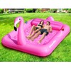 DeeprBlu Luxury Flamingo Inflatable Tanning Pool for 2 Person, 81x60
