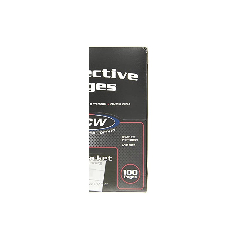 BCW Pro 3-Pocket Currency Page - 100 ct | Archival