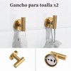 Juego de 4 Piezas de Accesorios de baño de Acero
