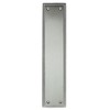 Adonai Hardware "Baalim" Georgian Brass Push Plate - Satin Nickel