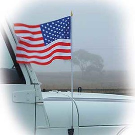 FindingKing American Flag for Car Antenna 12" x 18"
